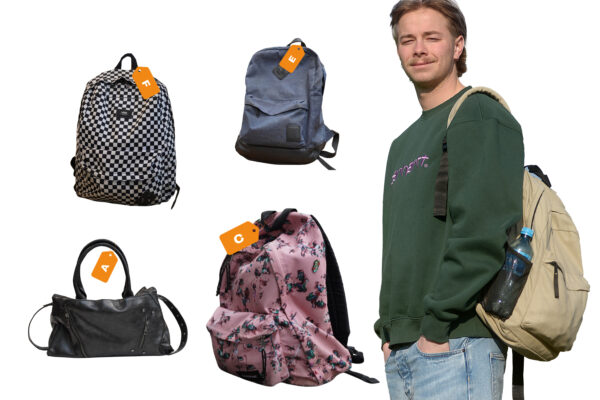 Van wie is die tas?